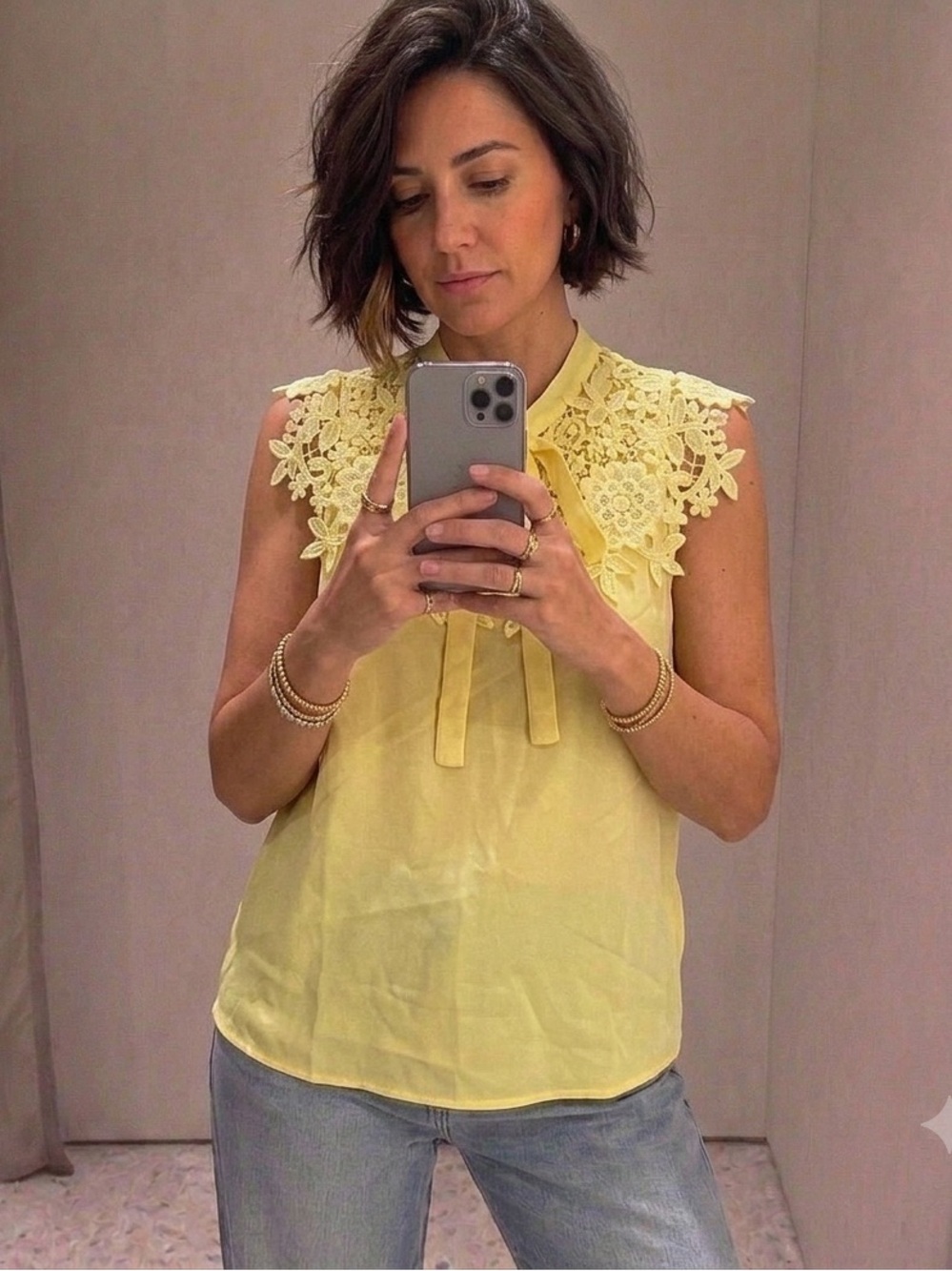 𝅺SHEIN Lace Top